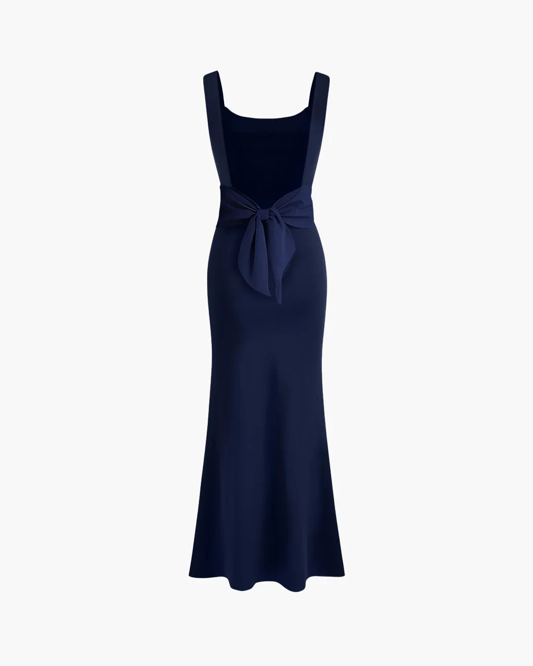 Navy Blue Backless Bodycon Dress