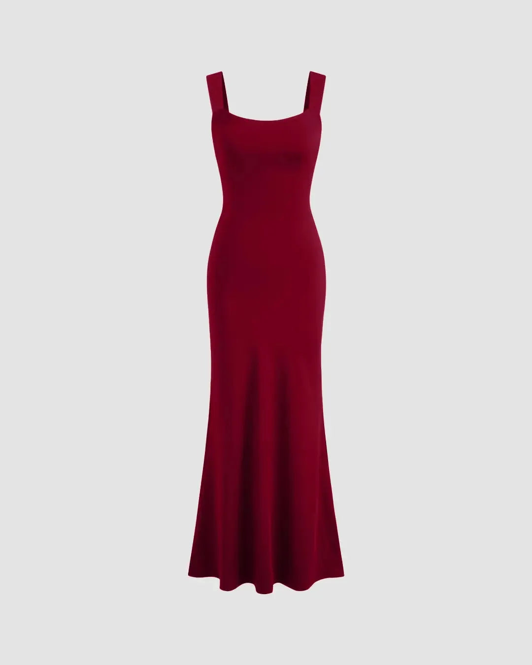 Scoop Neck Backless Bodycon Dress in Burgundy - Littlebox India Scoop Neck Backless Bodycon Dress in Burgundy - Littlebox India