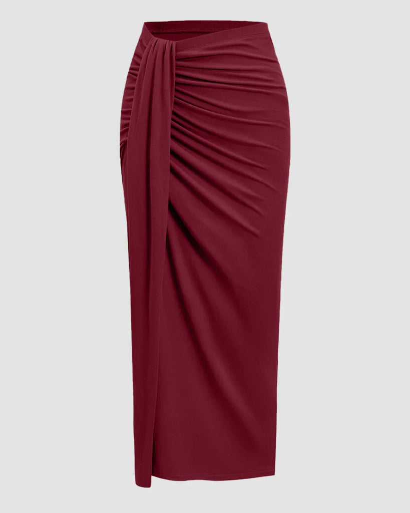 a matching midi skirt.