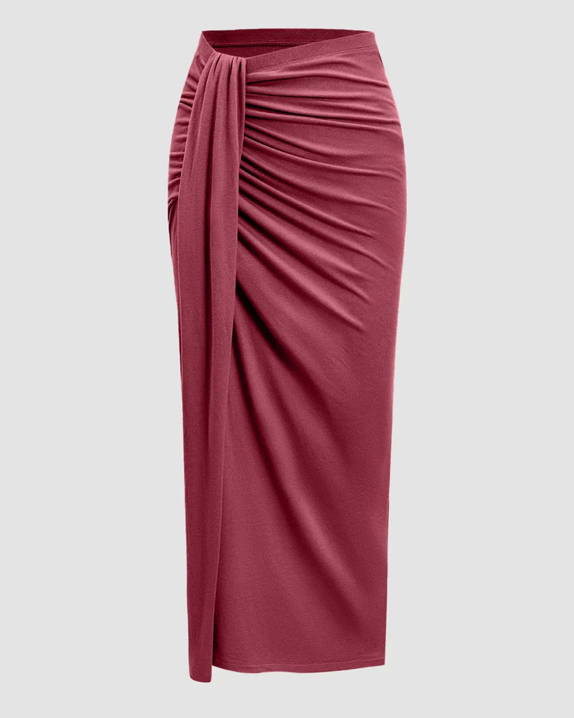 a midi skirt