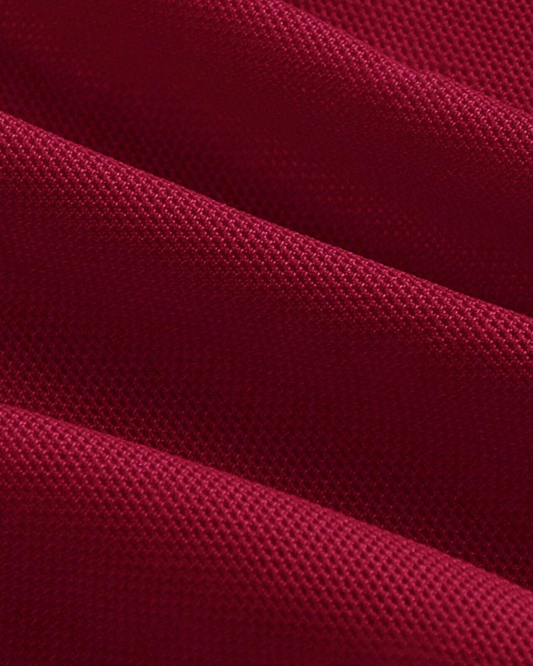 Solid Color High Low Red Mesh Cami Dress -Littlebox India