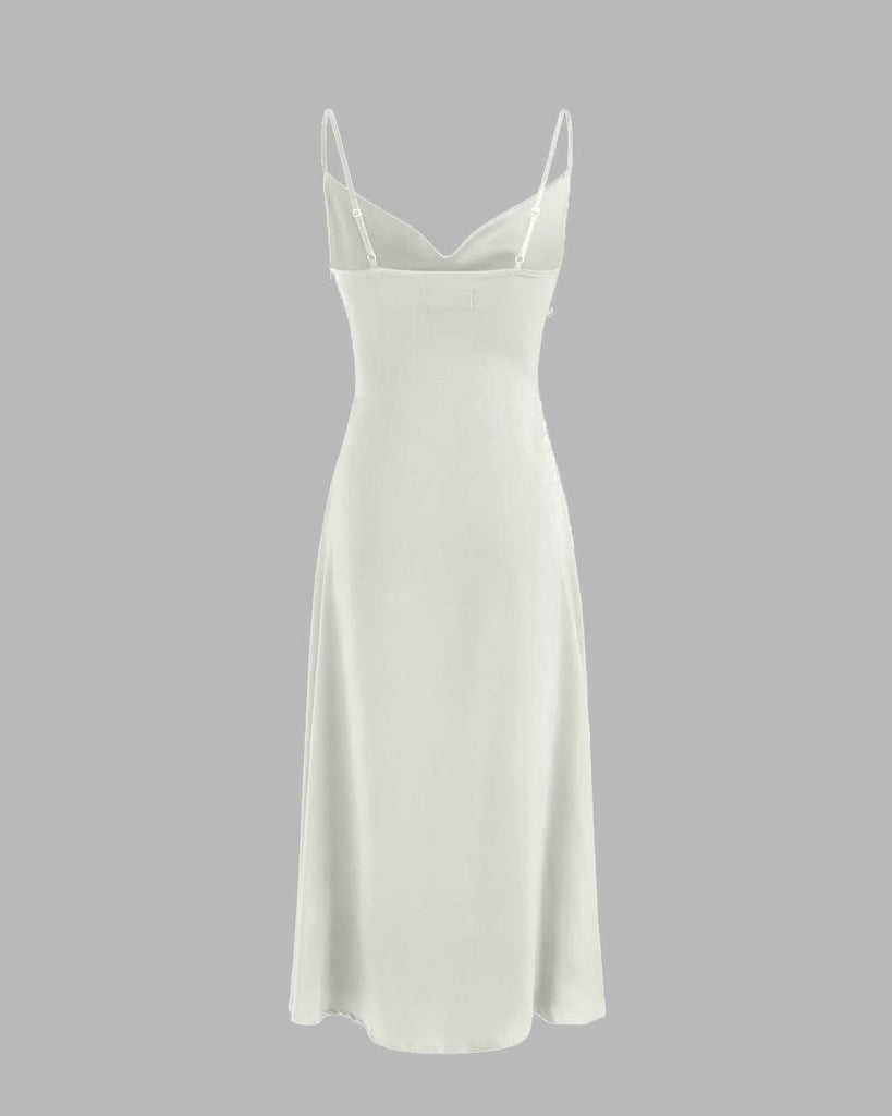 solid cowl neck slit midi dress Buy Cider Pink Solid Cowl Neck Slit Midi Dress Online