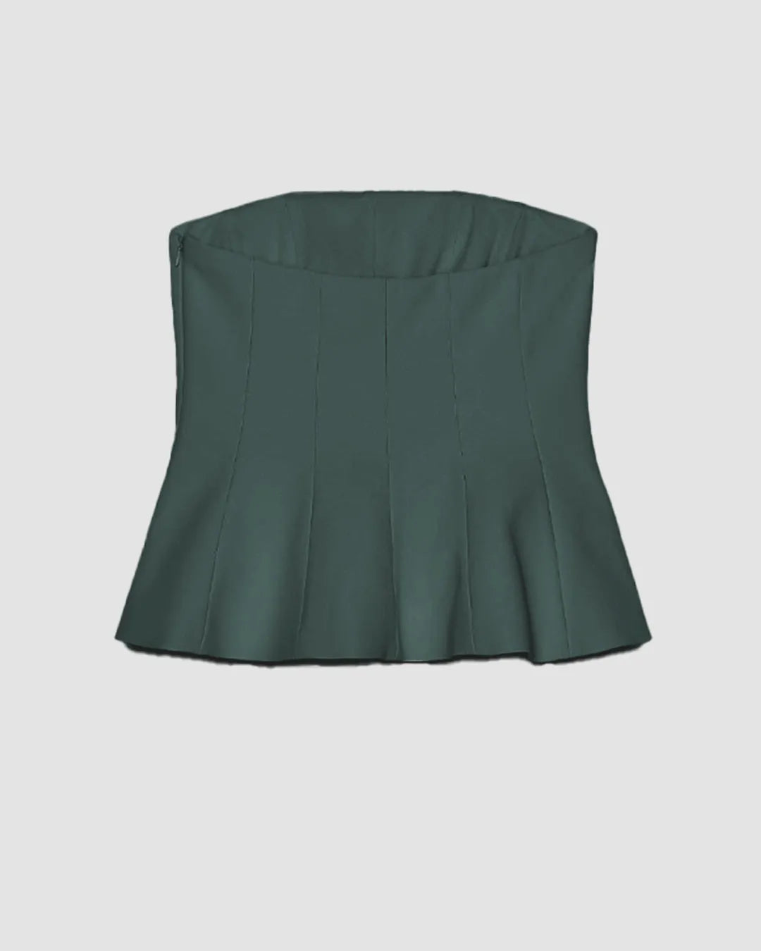 トップス peplum shaggy knit bustier andequal peplum shaggy knit bustier – andequal