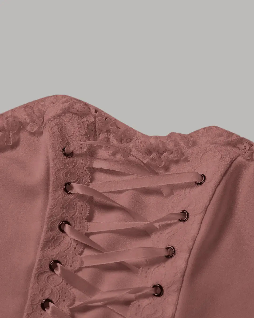 Pink Strapless Corset Crop Top - Littlebox India