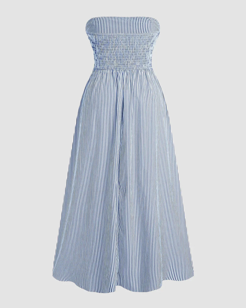Strapless Bust A-Line Midi Dress Curve & Plus