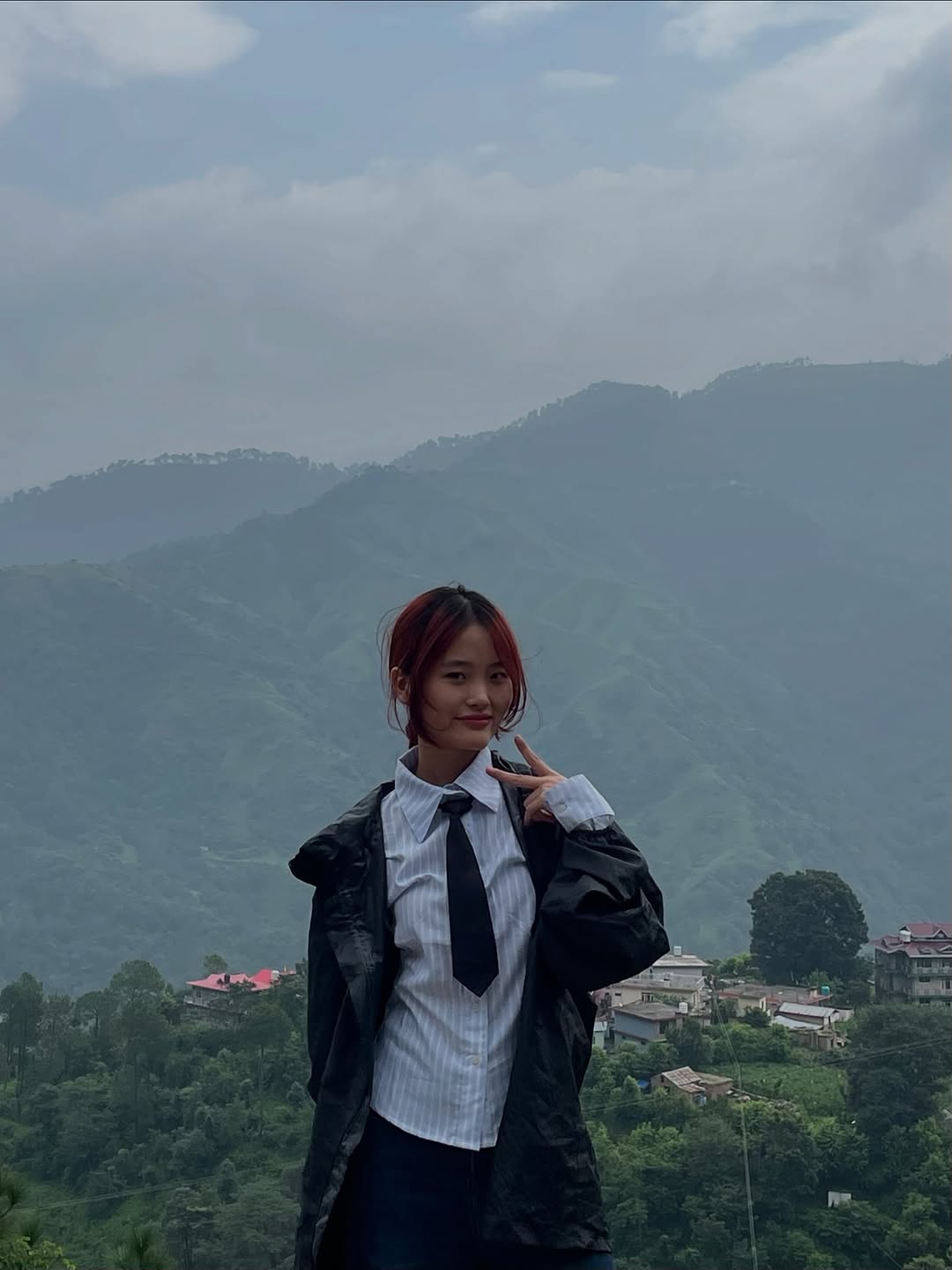 Customer photo 1 of Striped Collared Full Sleeve Formal Shirt in Light Blue