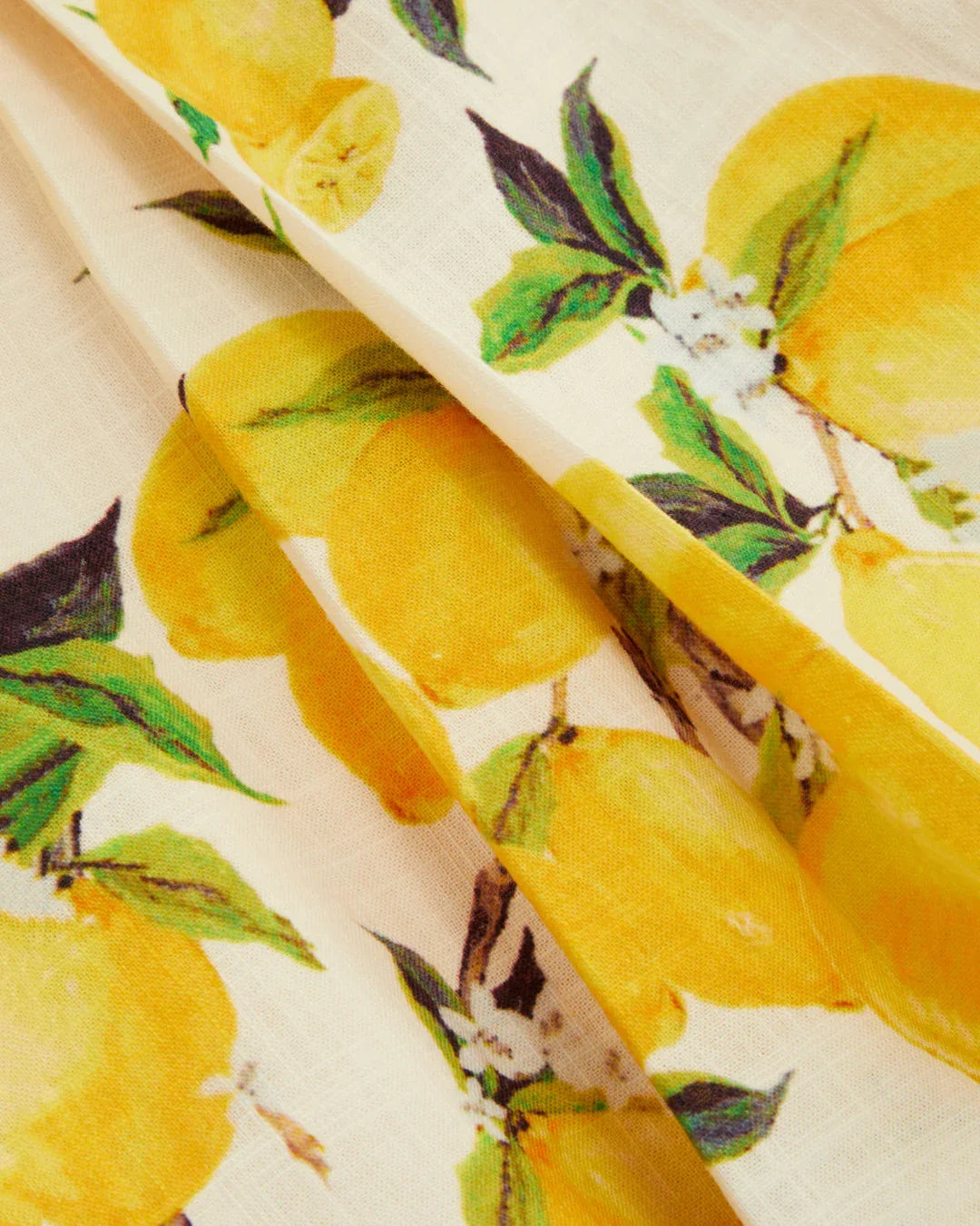 Sweetheart Neck Lemon Print A-Line Dress - Littlebox India XS Sweetheart Neck Lemon Print A-Line Dress - Littlebox India XS