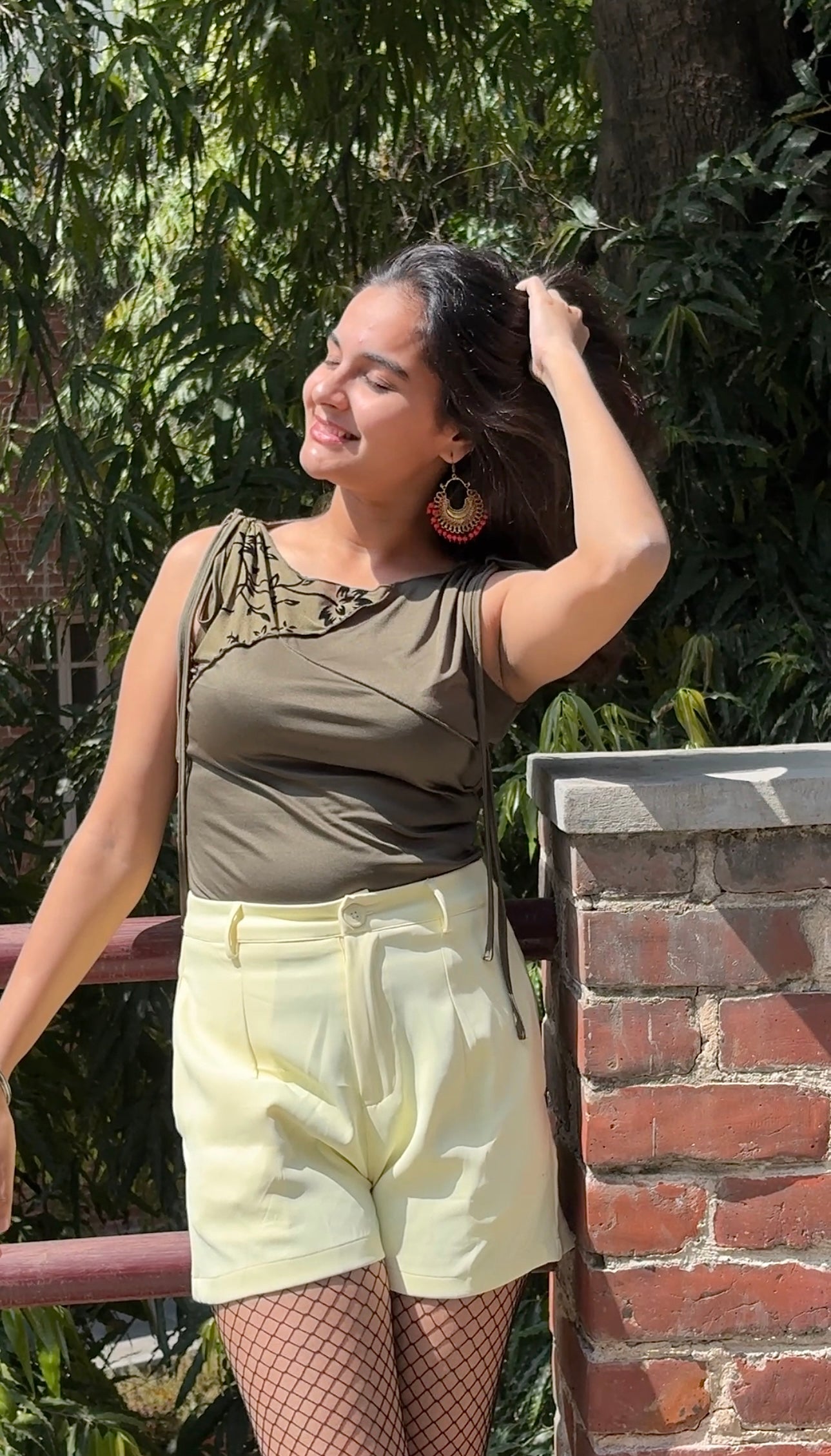 Green Boat Neck Floral Tank Top – Littlebox India