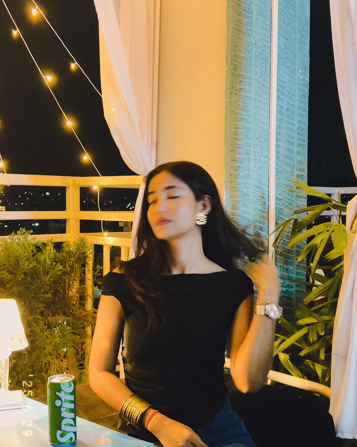 Customer photo 3 of Casual Off-Shoulder Slim Fit Ruched Solid Sleeveless Top in Black