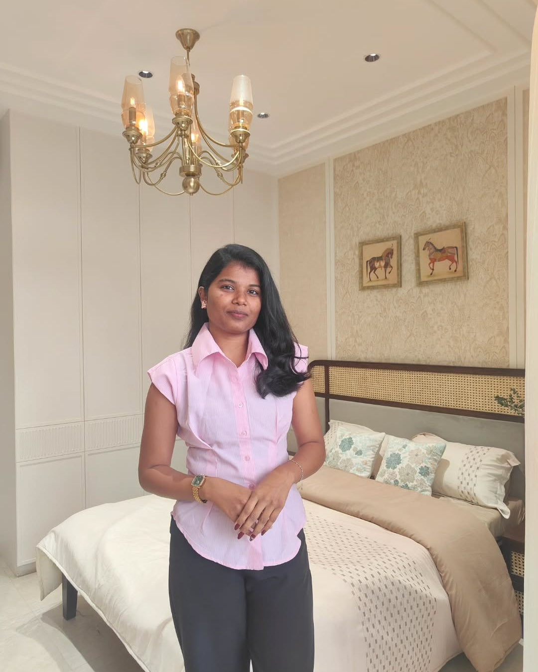 Peplum Shirt with Button Front in Pink - Littlebox India