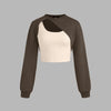 Terry Round Neck Vest & Crop Top Front View For Women | Littlebox India