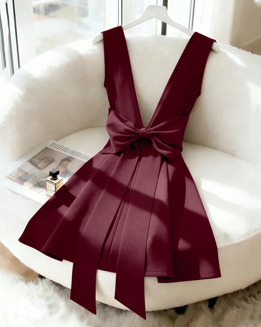 blue dress for baby girl Hailey Strapless Mini Dress | Burgundy | Womens main image 0