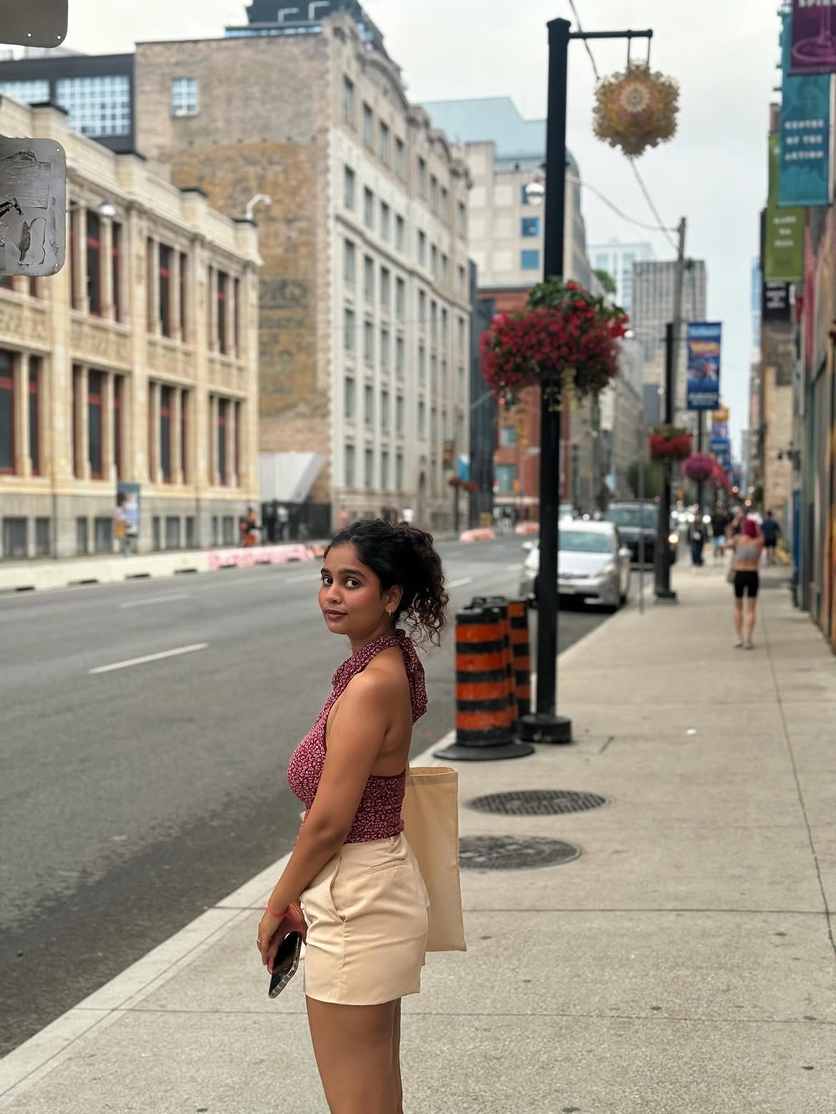 Customer photo 1 of High-Waist Pleated Tailored Shorts Without Belt in French Vanilla
