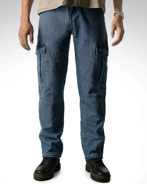 Men Loose Fit High-Rise Relaxed Jeans