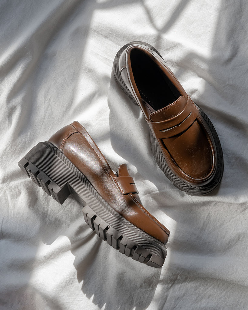 Brown oxfords