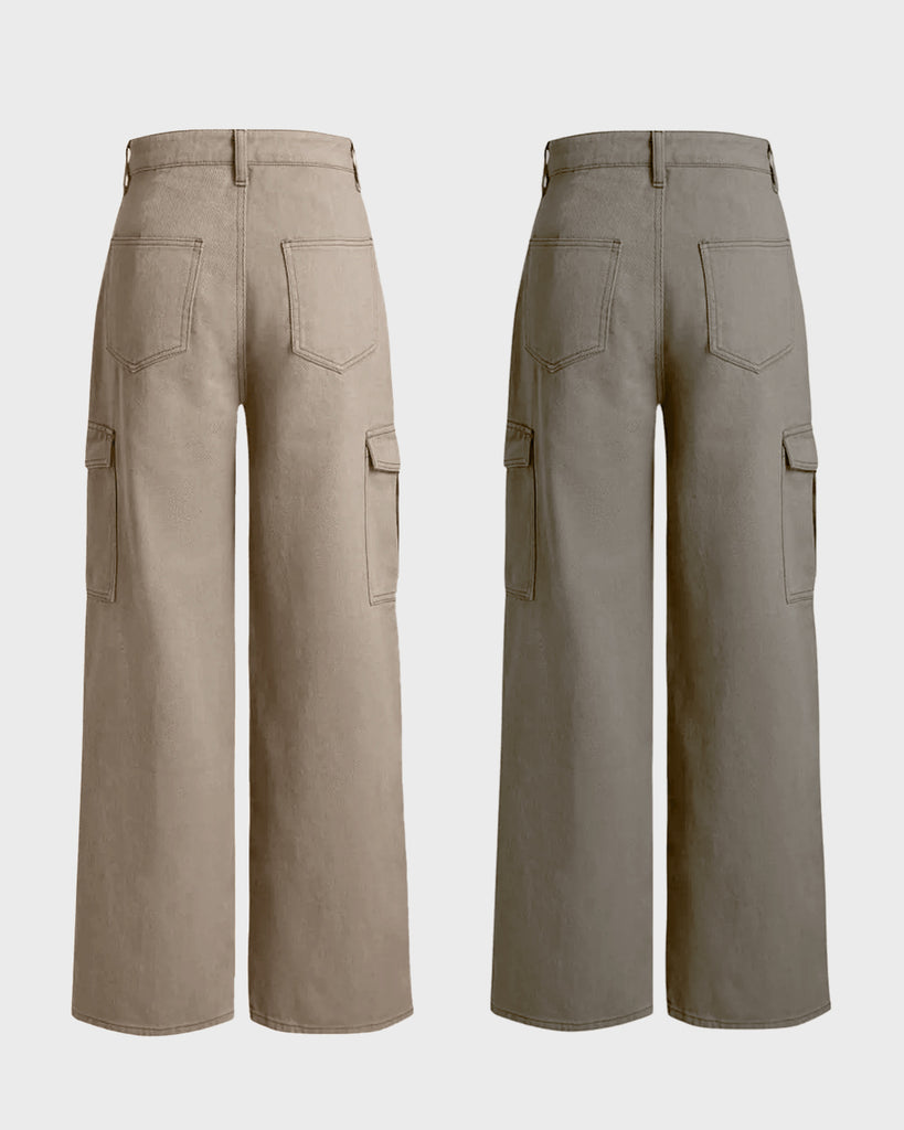 trousers in late and grey color