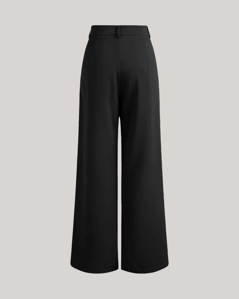 Back view of Korean style baggy trouser 