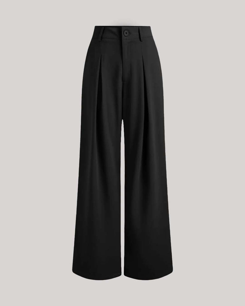 Korean style baggy trouser in black