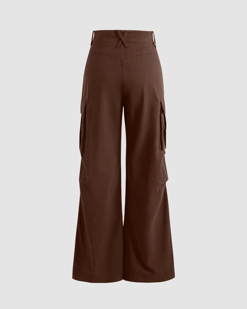 Women Cargo Pants In Brown