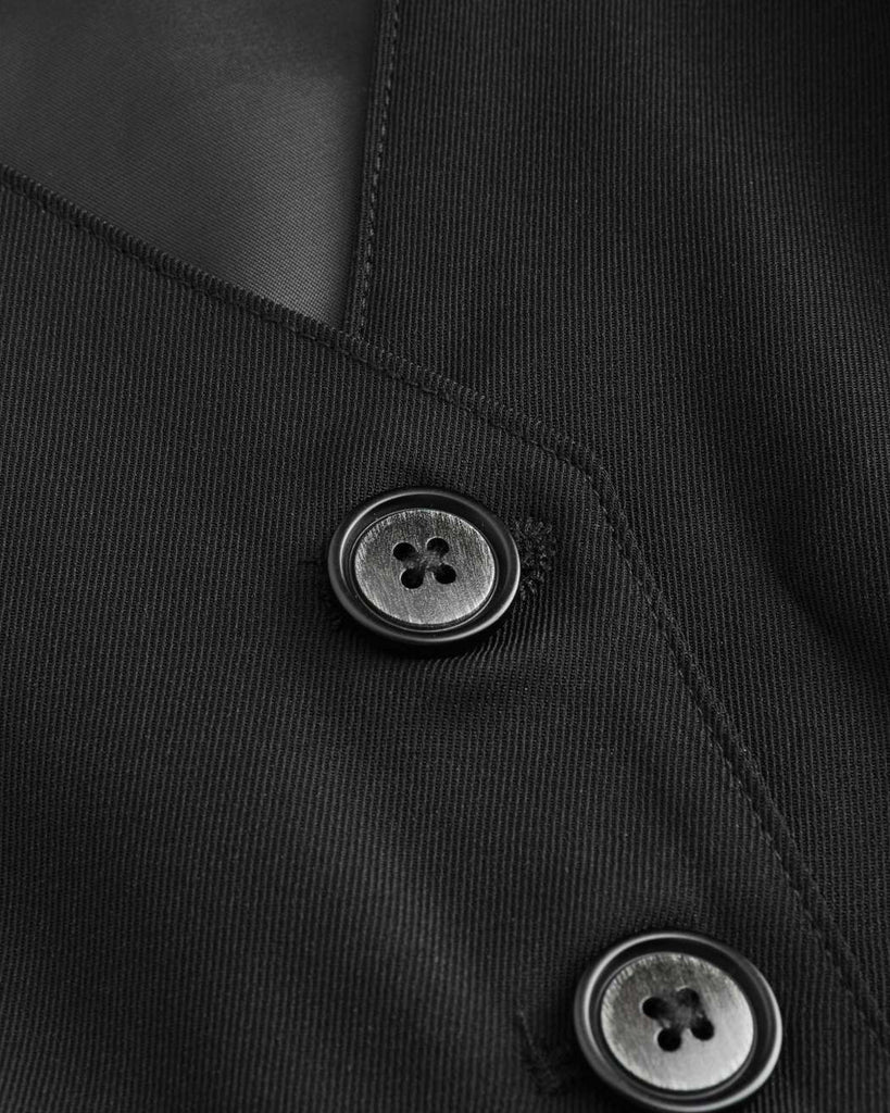 Vest coat material close view