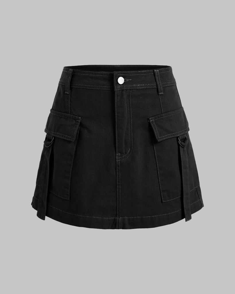 Cargo Mini skirt in Black