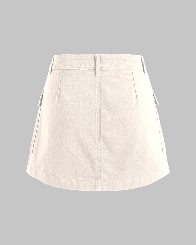 Utility Skirt In Apricot