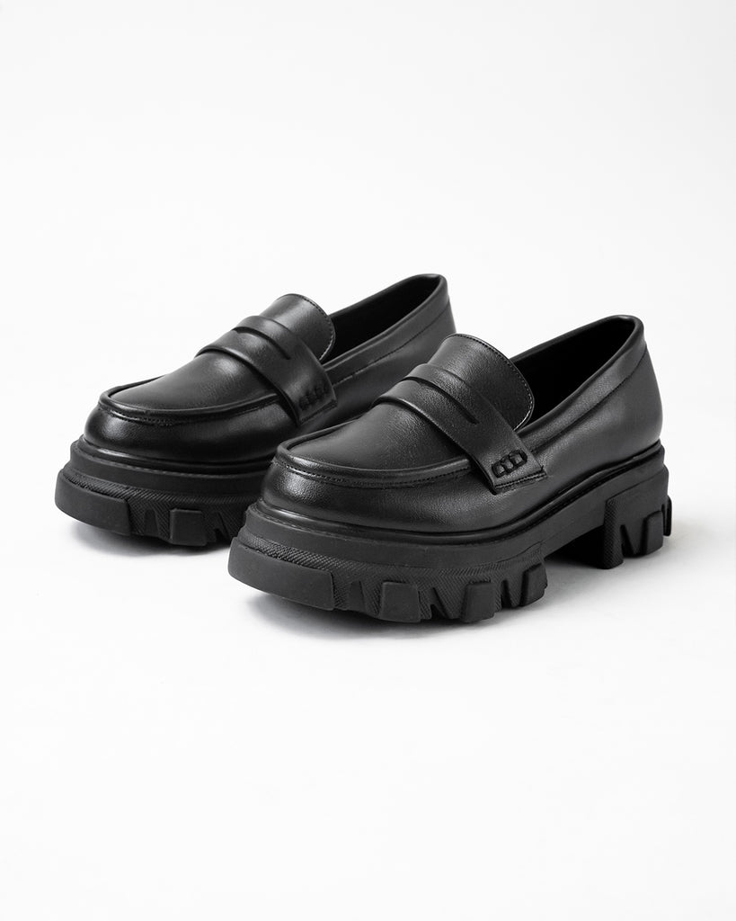 Chunky Black Trending Loafers Footwear – Littlebox India