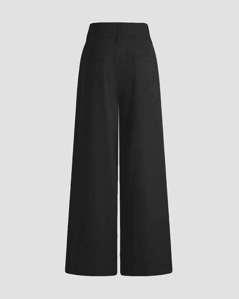 back view of Tailored Trouser In Black