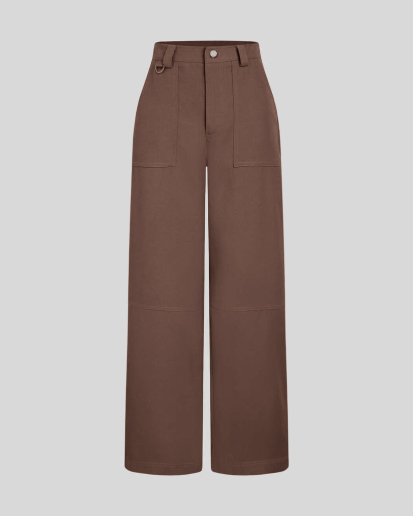 korean brown pants