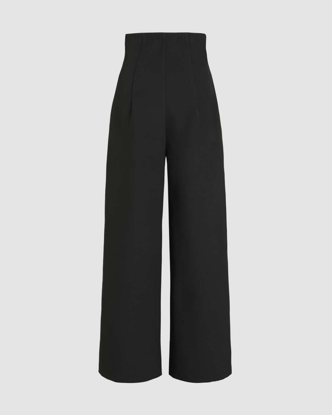High Waist Corset Style Solid Color Smart Trouser In Black – Littlebox ...