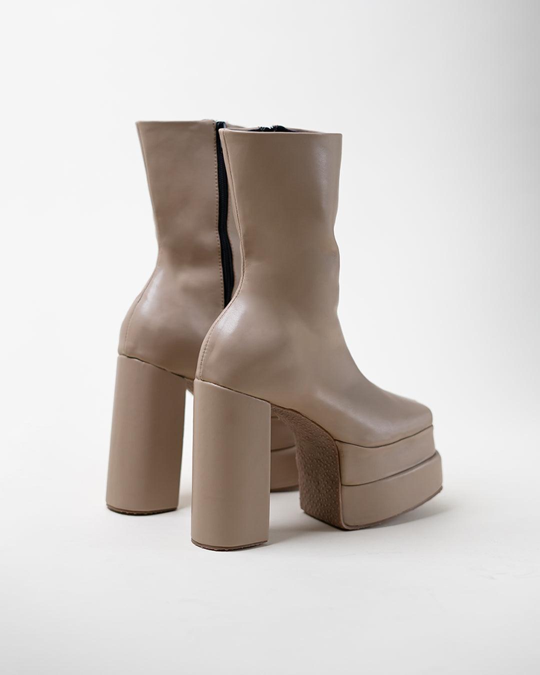 Littlebox Aevitas Platform Boots Mocha
