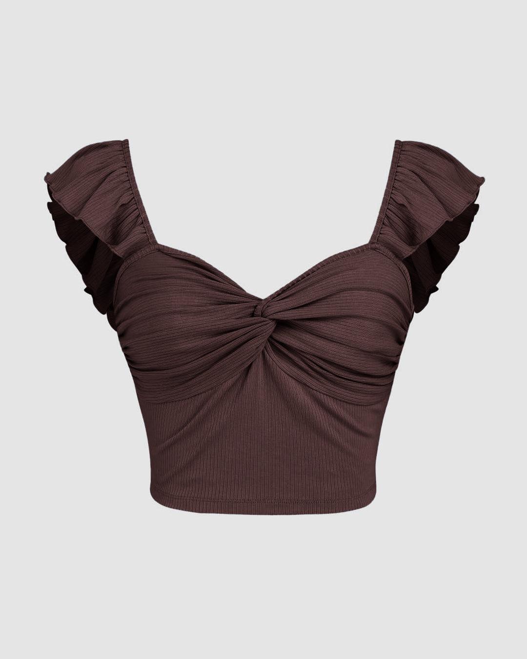 ruffle vest top