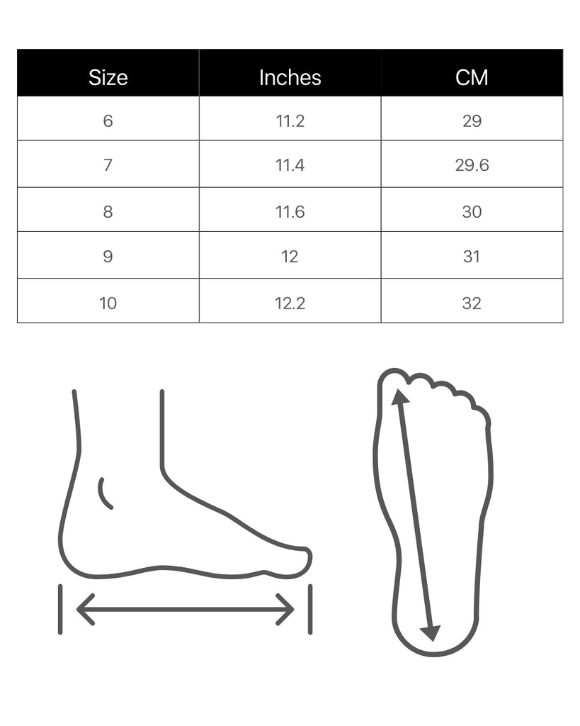 Measurement of Men’s Slip On Shoes