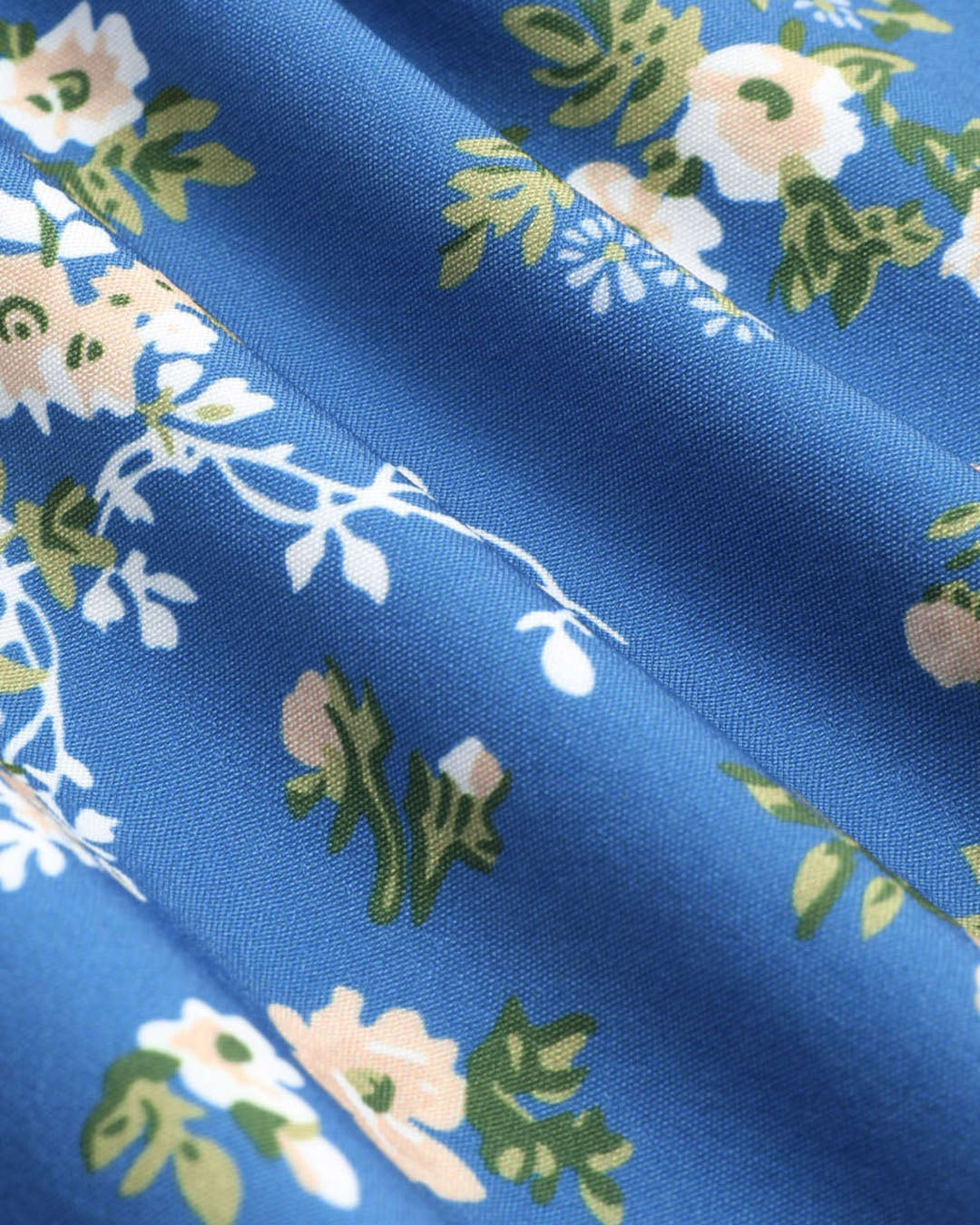 Floral Printed Blue Summer Dress – Littlebox India