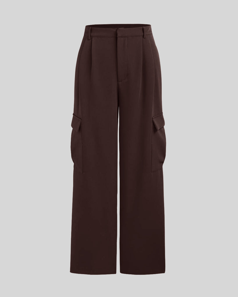 Multi-Pocket trousers in brown