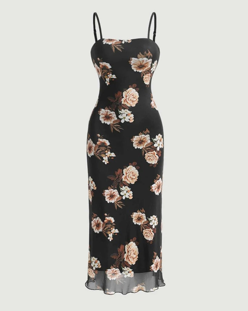 Floral Printed bodycon dress