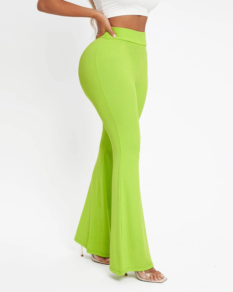 Lime Green Flare Trouser