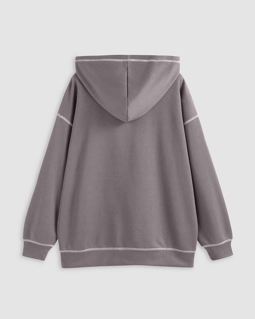 gray color hoodie
