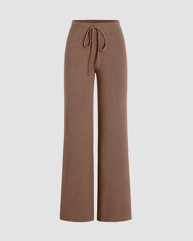Casual Trouser Drawstring in Brown